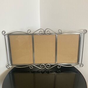 Fetco Vintage Pewter three slot 5 X 7 picture holder/Frame.